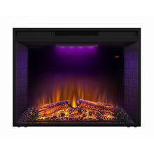 Carregar imagem no visualizador da galeria, Black Electric Fireplace Heater Insert with Overheating Protection and Remote Control
