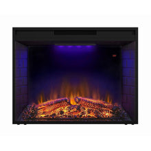 Carregar imagem no visualizador da galeria, Black Electric Fireplace Heater Insert with Overheating Protection and Remote Control
