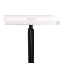 Load image into Gallery viewer, Black Square Side Table with Marble Base
