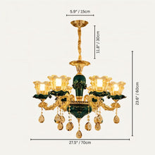 Carregar imagem no visualizador da galeria, Blanche Chandelier - Green
