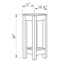 Carregar imagem no visualizador da galeria, Blue Rectangle Wood Side Table
