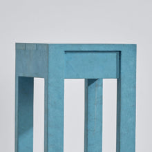 Load image into Gallery viewer, Blue Rectangle Wood Side Table
