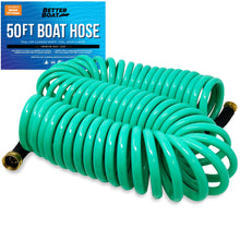 Cargar imagen en el visor de la galería, Boat Hose 15Ft, 25Ft and 50FT Self Coil Wash Down
