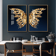 Carregar imagem no visualizador da galeria, Crystal Butterfly Canvas Paintings (2 Pack)
