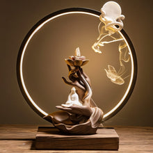 Load image into Gallery viewer, Celestial Monk Incense Burner Table Lamp
