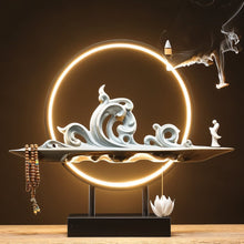 Load image into Gallery viewer, Celestial Monk Incense Burner Table Lamp
