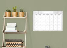 Carregar imagem no visualizador da galeria, Calendars: Minimal One Month Calendar Dry Erase - Removable Adhesive Decal
