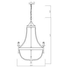 Carregar imagem no visualizador da galeria, Chappell 8-Light Rustic Gold Candle Style Empire Chandelier
