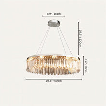 Carregar imagem no visualizador da galeria, Chris Crystal Round Chandelier
