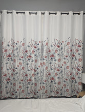 Load image into Gallery viewer, Clarissa Floral Light Filtering Window Curtain Panel Set
