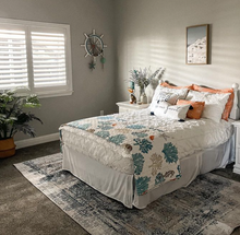 Load image into Gallery viewer, Coastal Reef Feather Reversible Quilt Set
