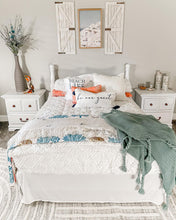 Load image into Gallery viewer, Coastal Reef Feather Reversible Quilt Set
