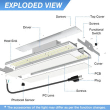 Load image into Gallery viewer, 1.8ft LED Linear High Bay Light - (180/240W/300W) Selective Wattage and CCT (3000K/4000K/5000K) - 45000 Lumens
