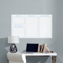 Load image into Gallery viewer, Agenda Organizer Minimalistic     Dry Erase  -   Removable     Adhesive Decal
