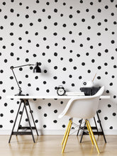 Cargar imagen en el visor de la galería, Circle Polka Dots Pattern Peel and Stick Wallpaper | Removable Wall Mural #6206
