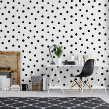 Cargar imagen en el visor de la galería, Circle Polka Dots Pattern Peel and Stick Wallpaper | Removable Wall Mural #6206
