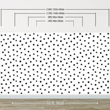 Cargar imagen en el visor de la galería, Circle Polka Dots Pattern Peel and Stick Wallpaper | Removable Wall Mural #6206
