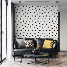 Cargar imagen en el visor de la galería, Circle Polka Dots Pattern Peel and Stick Wallpaper | Removable Wall Mural #6206
