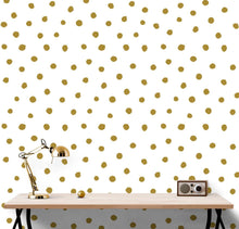 Cargar imagen en el visor de la galería, Circle Polka Dots Pattern Peel and Stick Wallpaper | Removable Wall Mural #6206
