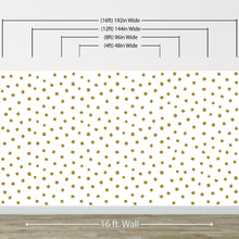 Carregar imagem no visualizador da galeria, Circle Polka Dots Pattern Peel and Stick Wallpaper | Removable Wall Mural #6206
