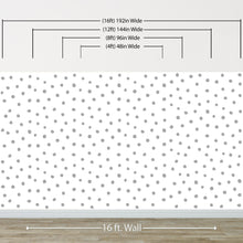 Cargar imagen en el visor de la galería, Circle Polka Dots Pattern Peel and Stick Wallpaper | Removable Wall Mural #6206
