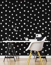 Cargar imagen en el visor de la galería, Circle Polka Dots Pattern Peel and Stick Wallpaper | Removable Wall Mural #6206
