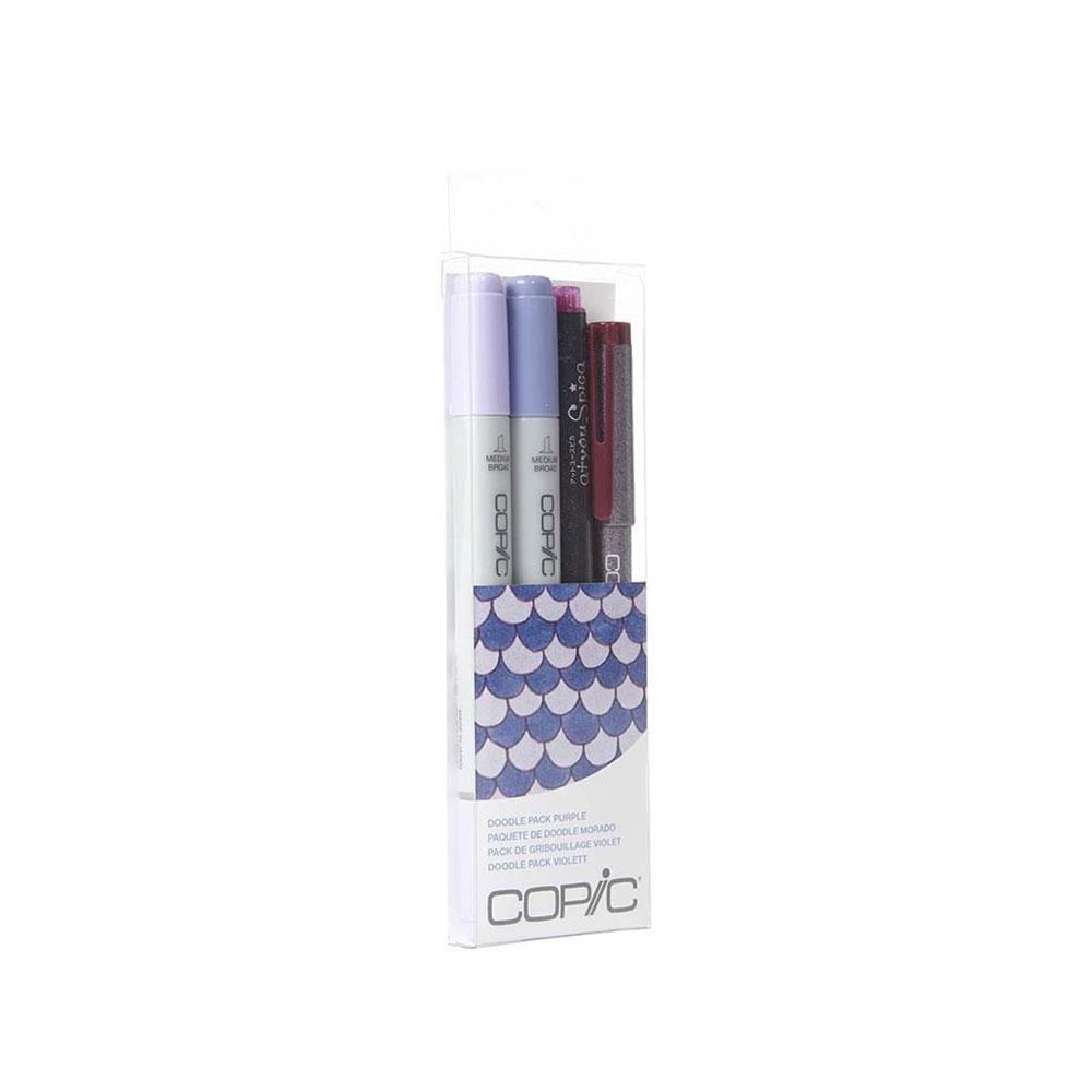 COPIC Ciao Marker 4pc Doodle Purple