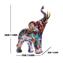 Load image into Gallery viewer, Creative Graffiti Elephant Figurine
