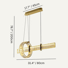 Cargar imagen en el visor de la galería, Ethereal Linear Chandelier
