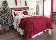 Cargar imagen en el visor de la galería, Soft Velvet Diamond Pintuck Oversized Comforter 3 Piece Set
