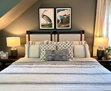 Load image into Gallery viewer, Farmhouse Stripe Reversible Cotton Quilt Set
