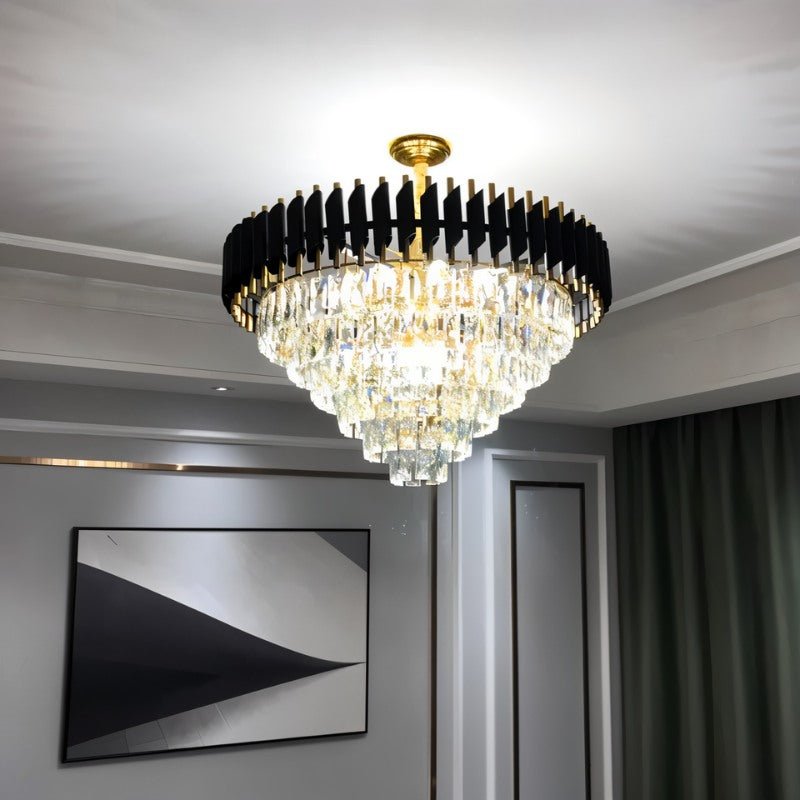 Fayadan Round Crystal Chandelier