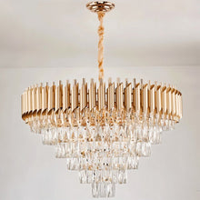 Carregar imagem no visualizador da galeria, Fayadan Round Crystal Chandelier
