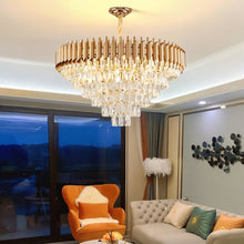 Load image into Gallery viewer, Fayadan Round Crystal Chandelier
