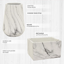 Carregar imagem no visualizador da galeria, Marble-Like Planter, Pick Your Style
