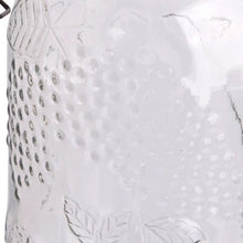 Carregar imagem no visualizador da galeria, LARGE Fresh Fruit Embossed Glass Canisters, Set of 2
