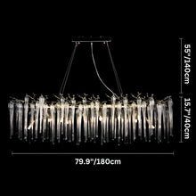 Load image into Gallery viewer, Glere Rectangular Chandelier
