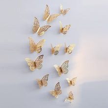 Carregar imagem no visualizador da galeria, Hollow Butterfly Wall Decor (12 Pieces)
