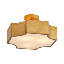 Carregar imagem no visualizador da galeria, Golden LED Semi Flush Mount Ceiling Light
