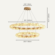 Cargar imagen en el visor de la galería, Gratian 2-Tiered Chandelier
