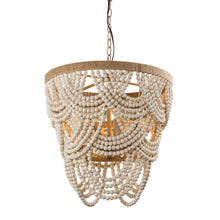 Carregar imagem no visualizador da galeria, Hatfield 4-Light Bohemia Style Wood Beaded Chandelier
