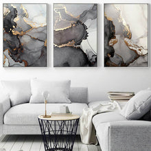 Load image into Gallery viewer, Golden Marble Canvas Paintings (3 Pack)
