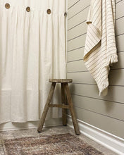 Load image into Gallery viewer, Linen Button Shower Curtain
