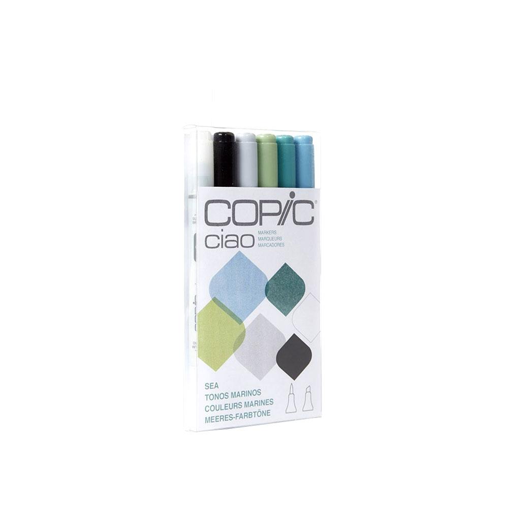 COPIC Ciao Marker 6pc Sea