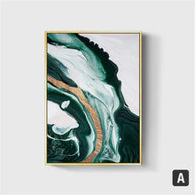 Cargar imagen en el visor de la galería, Green Opulence Canvas Painting (6 pack)
