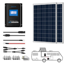 Carregar imagem no visualizador da galeria, ACOPOWER 12V  Polycrystalline Solar RV Kits + MPPT / PWM Charge Controller
