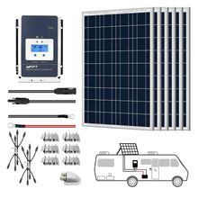 Load image into Gallery viewer, ACOPOWER 12V  Polycrystalline Solar RV Kits + MPPT / PWM Charge Controller
