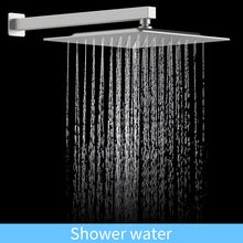 Carregar imagem no visualizador da galeria, Shower System Shower Faucet Combo Set Wall Mounted with 12&quot; Rainfall Shower Head and handheld shower faucet, Brushed Nickel Finish with Brass Valve Rough-In
