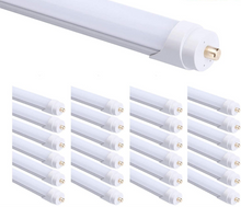 Cargar imagen en el visor de la galería, 8FT LED Tube Light - 40W, 4000K, 4800 Lumens, Frosted Cover, FA8 Single Pin, Single/Double End Power, 120-277V
