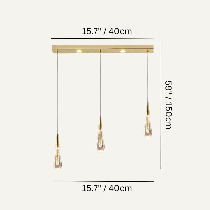 Drop Linear Chandelier